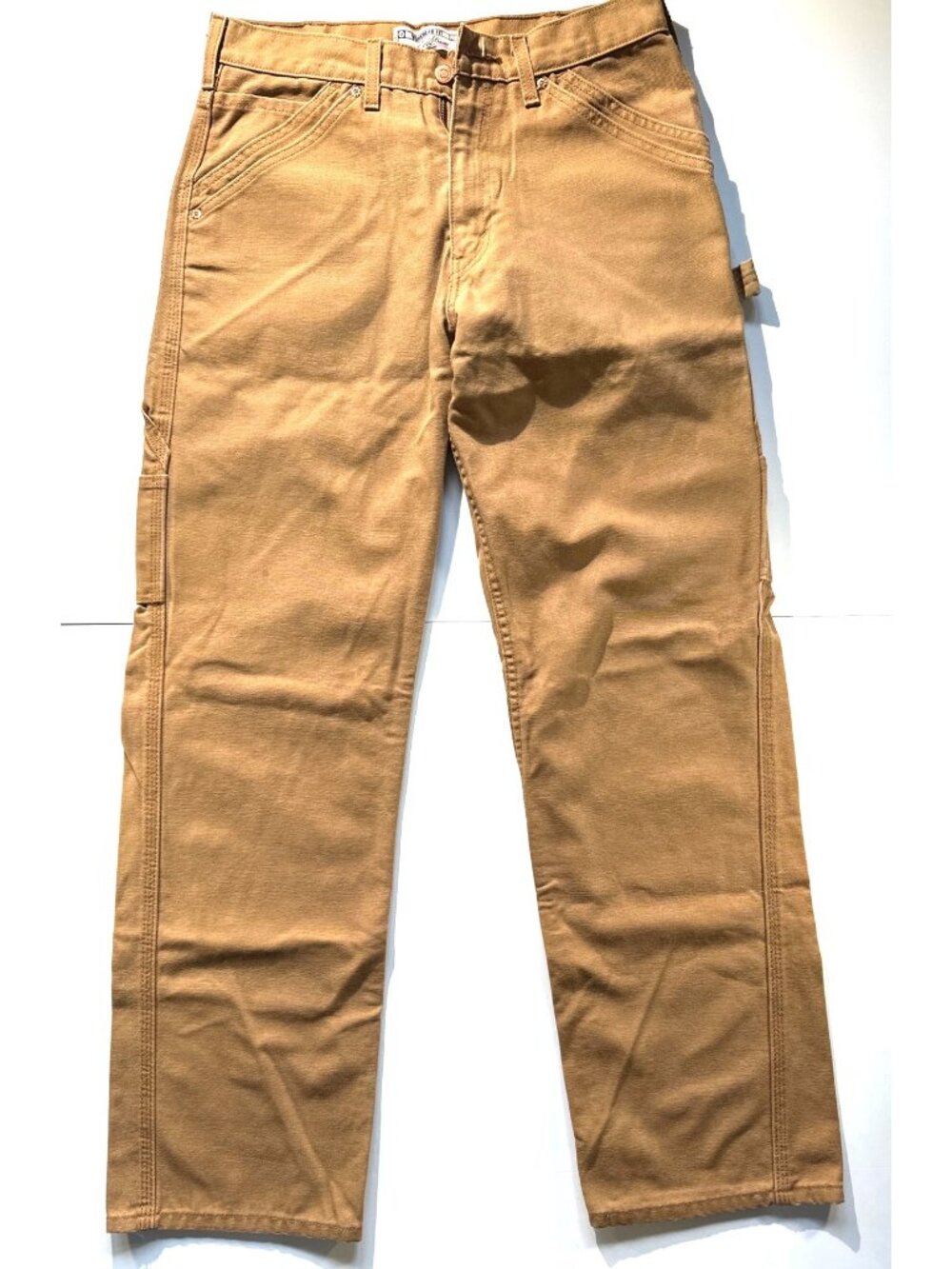 Levis Signature Mens Workwear Fit Carpenter Pants W32 L34 Tan Cotton